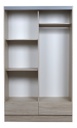 Placard Ricchezze Tana Plus 2 Ptas Corredizo Fresno Blanco