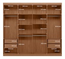 Placard Master Santo Andira 8 Puertas Y 4 Cajones Jat/jat