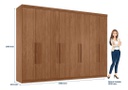 Placard Master Santo Andira 8 Puertas Y 4 Cajones Jat/jat