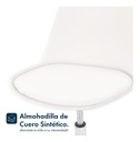 Silla De Escritorio Oficina Tulip Ruedas Giratoria Blanca