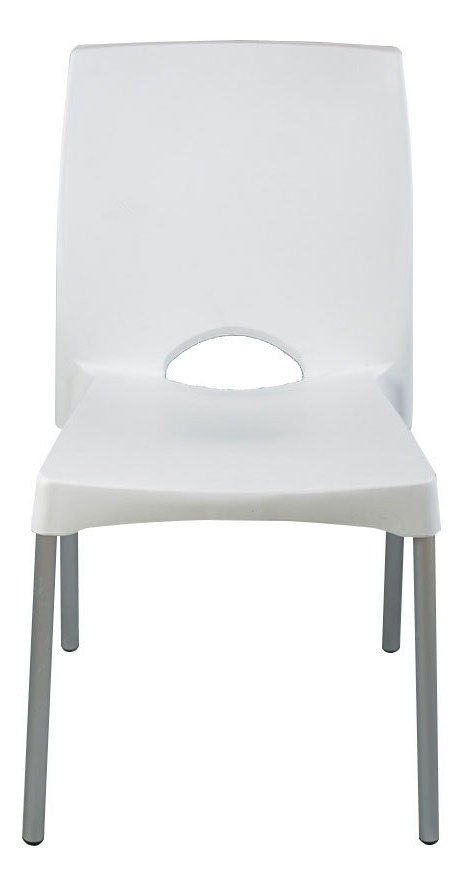 Silla Boston Garden Life X 2 Und - Patas De Aluminio Blanca