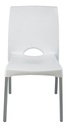 Silla Boston Garden Life X 2 Und - Patas De Aluminio Blanca