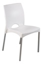 Silla Boston Garden Life X 2 Und - Patas De Aluminio Blanca