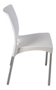 Silla Boston Garden Life X 2 Und - Patas De Aluminio Blanca