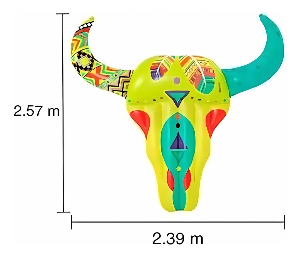 Colchoneta Flotador Inflable Bestway Bufalo 257x239 Cm