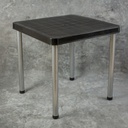 Mesa Garden Life Timbu F407001 Negra 75x75