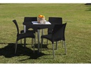 Mesa Garden Life Timbu F407001 Negra 75x75