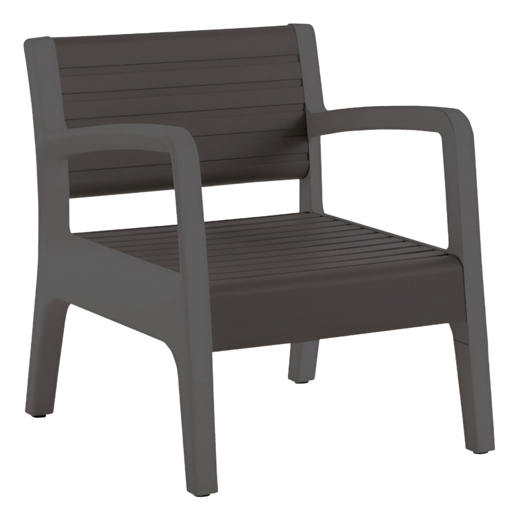 Set Mueble Miami Shaf Ber55450 Grafito (2 Sillas + 1 Mesa)