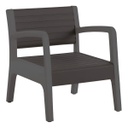 Set Mueble Miami Shaf Ber55450 Grafito (2 Sillas + 1 Mesa)