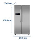 HELADERA PHILCO SBS 530 INOX CON DISPLAY