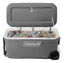 Conservadora Coleman Chest 100 Qt Ruedas Rock Gray