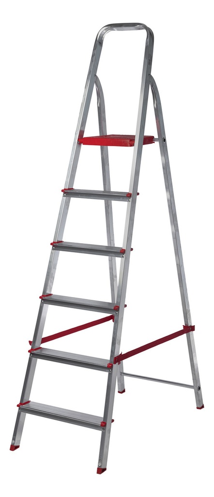 Escalera Lusqtoff Domestica De Aluminio 6 Grado Esl191-76
