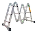 Escalera Naku Esc-001 De Aluminio Multiproposito Articulada