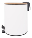 Cesto Vonne Ccri 3lbb Acero Blanco Tapa Bambu 3l