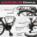 Bicicleta Oxea Campus Dama R26 Blanco Lila