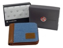 Billetera Unicross 62 B1119 C/division Denim Marron