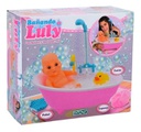 Muñeca Bañando A Luly Ditoys C/bañadera Musical Con Luz