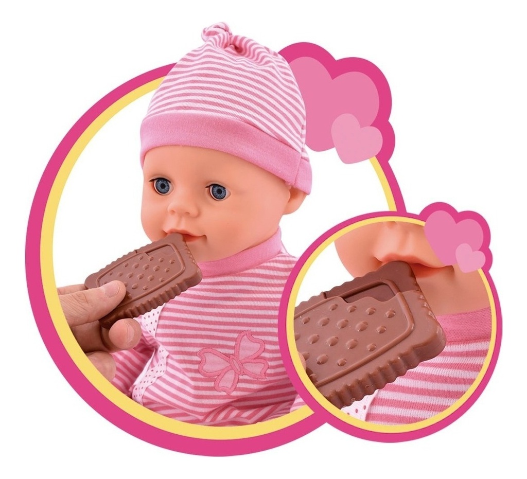 Muñeca Bebote Gaby Hora Comer Interactiva Habla Canta Ditoys