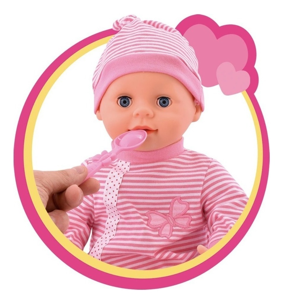 Muñeca Bebote Gaby Hora Comer Interactiva Habla Canta Ditoys