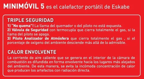 Estufa Garrafera Portatil A Gas Eskabe 4300 Kcal