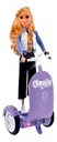 Muñeca Carolin Con Scooter Violeta Original Ditoys Lila