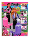 Muñeca Carolin Con Scooter Violeta Original Ditoys Rosa
