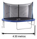 Cama Elástica Do It 3,66 Mts. C/red De Seguridad Y Resortes