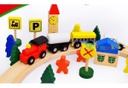 Juguete Cubeta Pista De Trenes De Madera