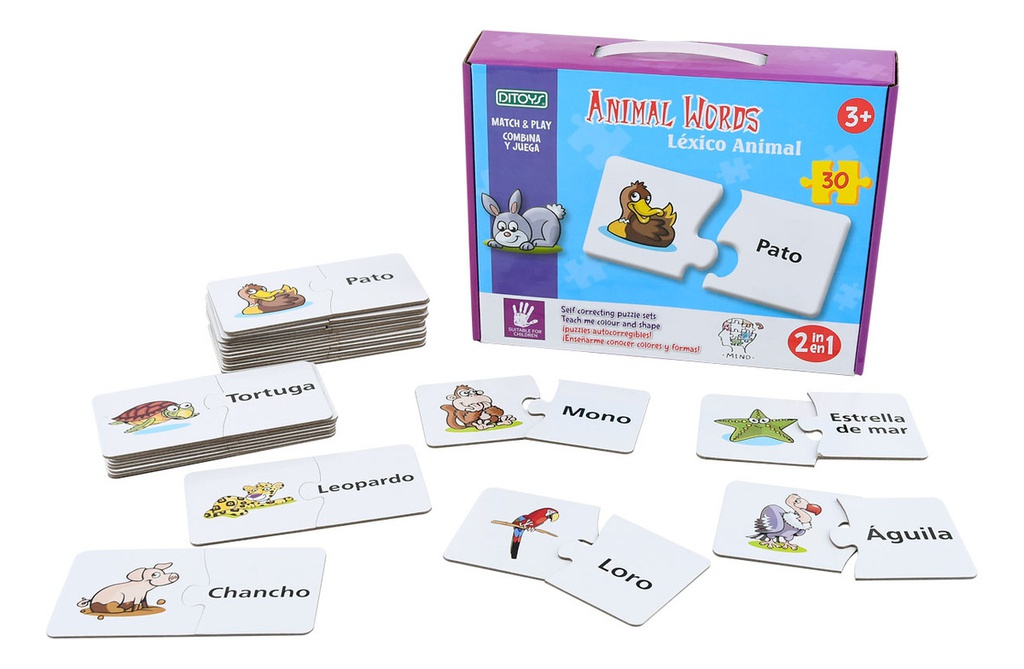 Match And Play Puzzle Ditoys 2376 Animales