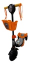Monopatin Infantil Aluminio Con 3 Ruedas Naranja 5003a