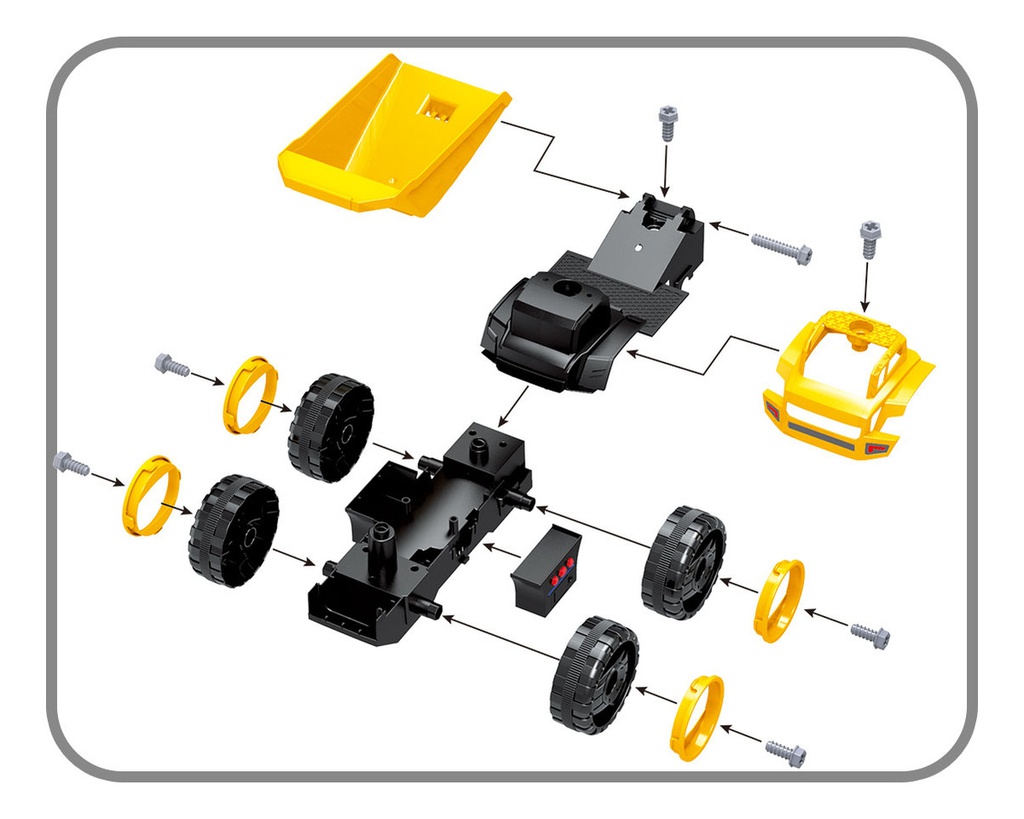 Construction Truck Workers Ditoys 2342 Constructor