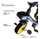 Triciclo Babymovil Tzt60 Con Luz Amarillo