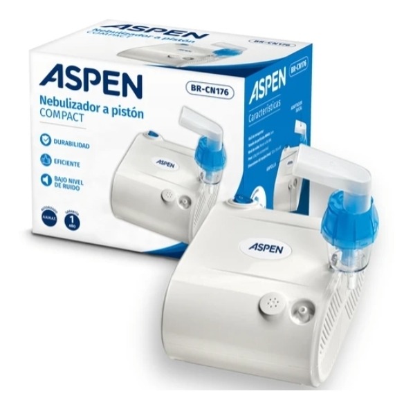 Aspen Nebulizador Br-cn 176 A Pistón Compacto Color Blanco