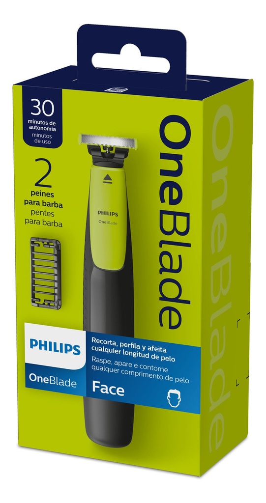 Afeitadora Philips Oneblade Qp2510 Verde Lima Y Gris Marengo