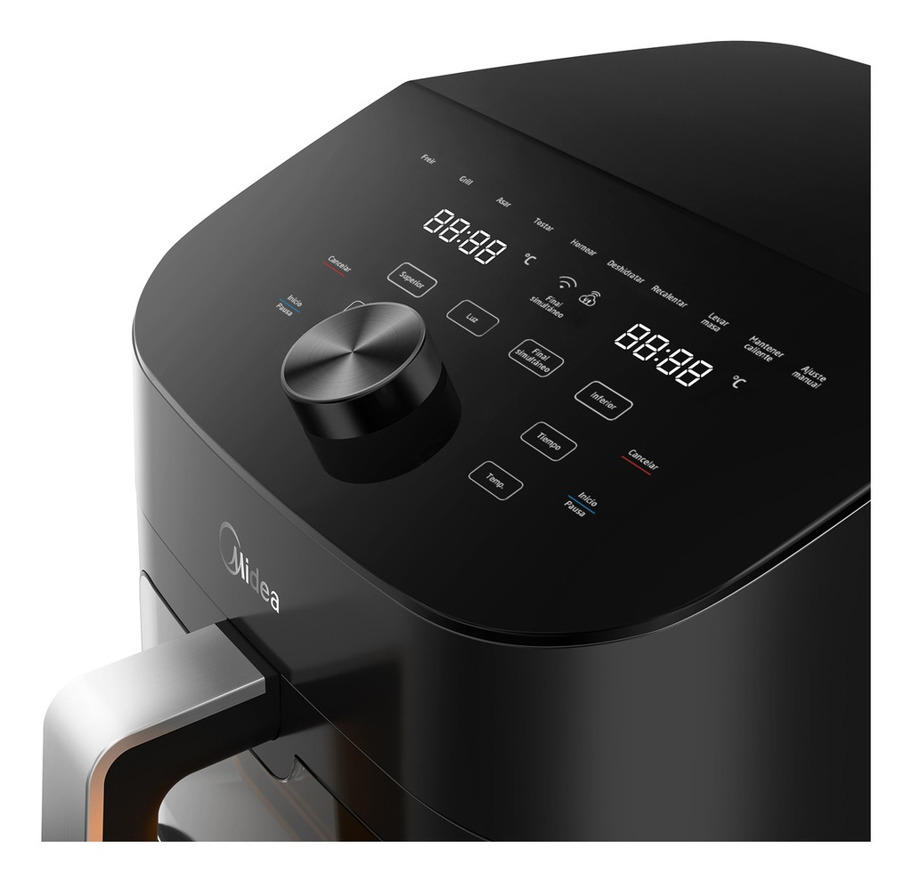 Freidora De Aire Sin Aceite Midea Af-d211bar 11 Lts. 2 Zonas
