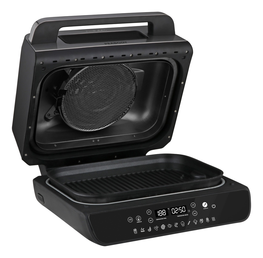 Freidora Sin Aceite Con Grill Peabody Afg03n 7litros