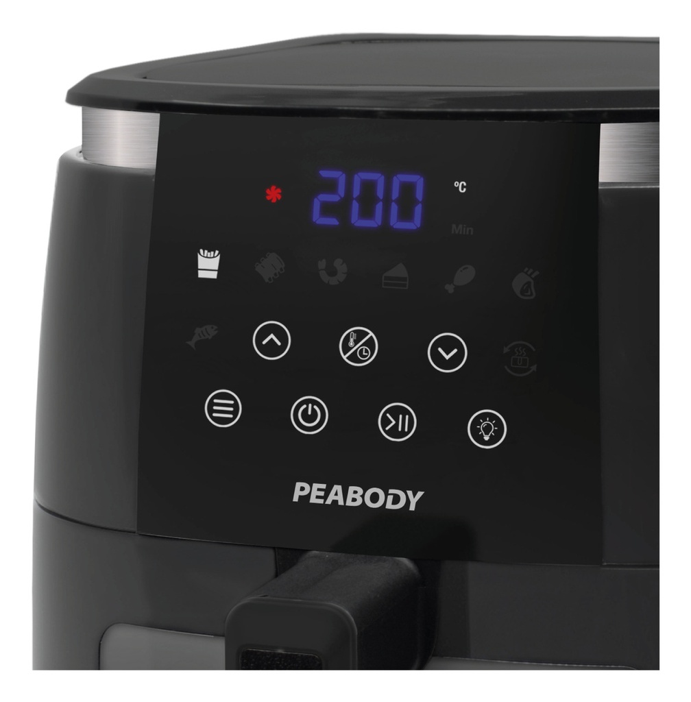 Freidora De Aire Digital Peabody Pe-afd650n 6,5 Litros 1500w