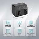 Freidora De Aire Hisense H09afbk2s5 Doble Compartimiento