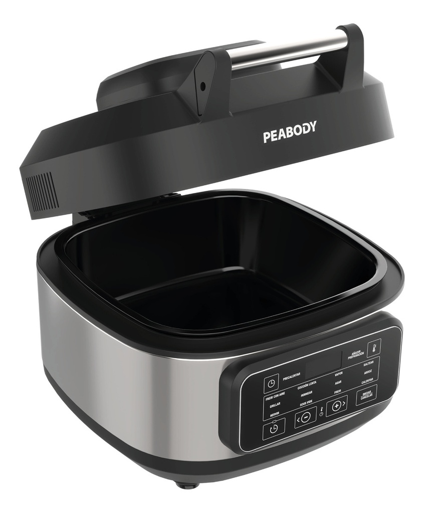 Freidora De Aire Peabody Pe-afm01n Olla Multifunción  6 L