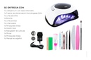 Lampara De Uñas Uv Gadnic Care Bq5 Pro 120w