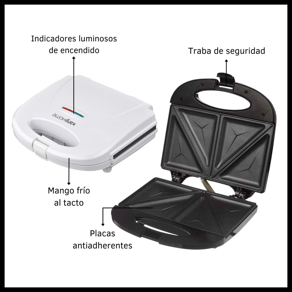 Sandwichera Kanjihome Kjh Sm700sw 01 Blanca