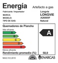 Anafe Longvie A2600xf Multigas 60cm Acero Inoxidable