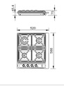 Anafe Longvie A6600rxf Multigas 60cm Acero Inoxidable