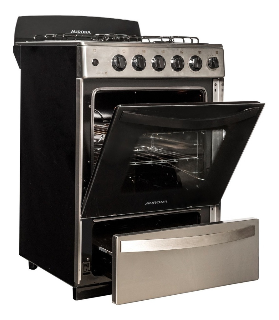 Cocina Aurora Argenta Xle 4 A Gas/eléctrica Acero 220v