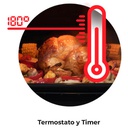 Horno A Gas Longvie H1900xf Con Grill Eléctrico De Empotrar