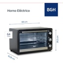 Horno Electrico Bgh Bhe65m19n 64l
