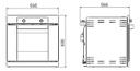 Horno Gas Touch Longvie H6900gt C/vent. Grill Eléct. Grafito
