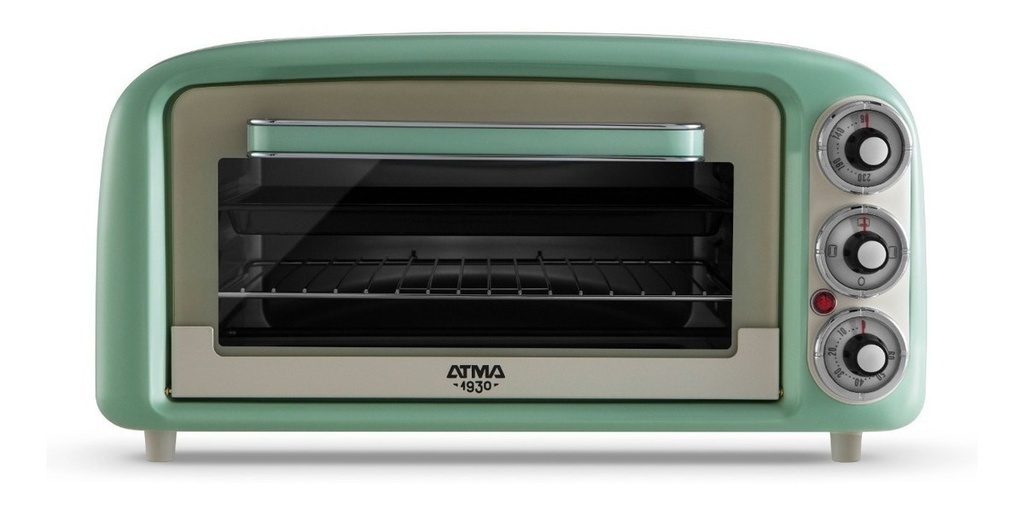 Horno De Mesa Eléctrico Atma Vintage Hg2019vn 16l Verde 220v