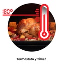 Horno Gas Longvie H1500xf Eléctrico Empotrar Color Plateado