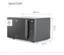 Microondas Bgh B223ds20i Plata 23 Litros Digital Grill